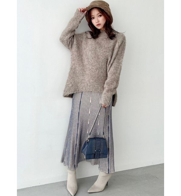 RESEXXY「ニットファブリックフレアスカート【セットアップ着用可能】」|スカート|