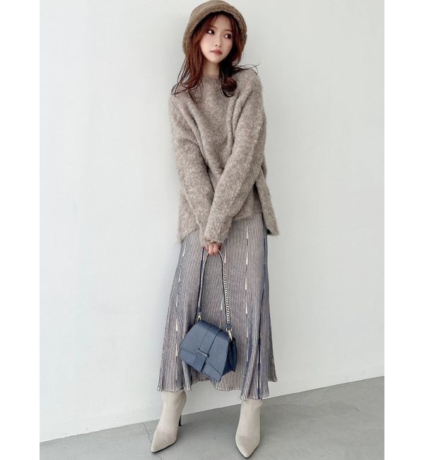 RESEXXY「ニットファブリックフレアスカート【セットアップ着用可能】」|スカート|