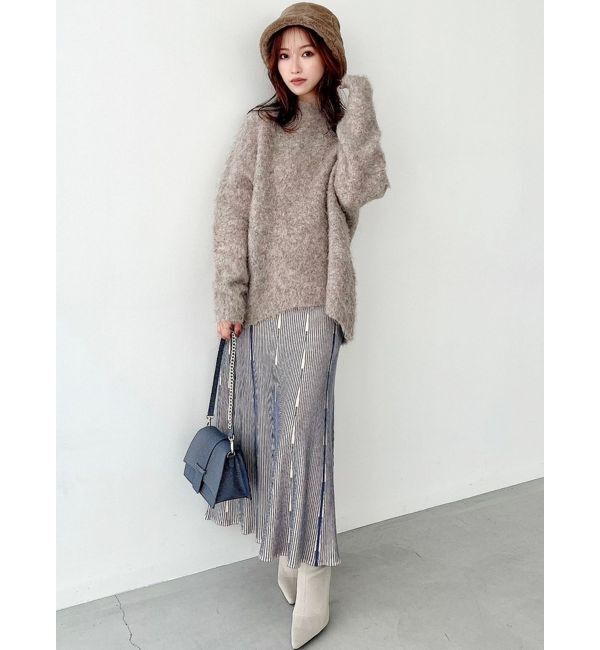 RESEXXY「ニットファブリックフレアスカート【セットアップ着用可能】」|スカート|