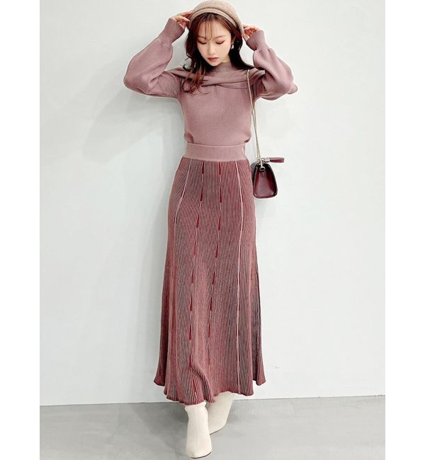 RESEXXY「ニットファブリックフレアスカート【セットアップ着用可能】」|スカート|