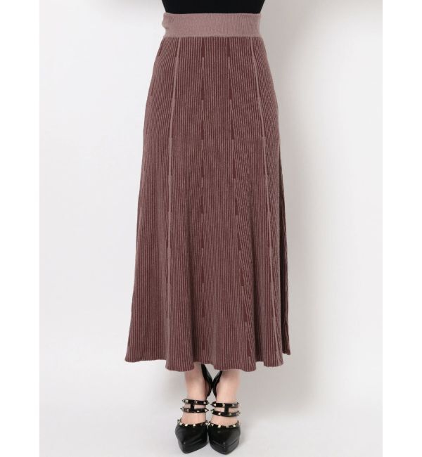 RESEXXY「ニットファブリックフレアスカート【セットアップ着用可能】」|スカート|