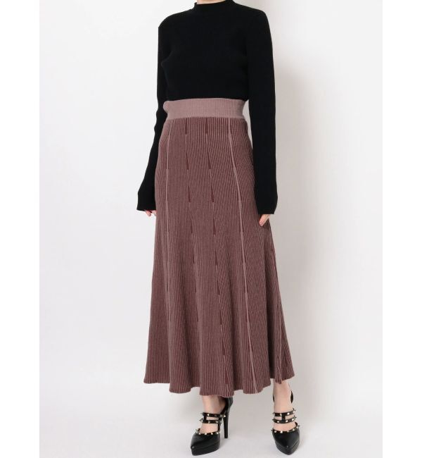 RESEXXY「ニットファブリックフレアスカート【セットアップ着用可能】」|スカート|