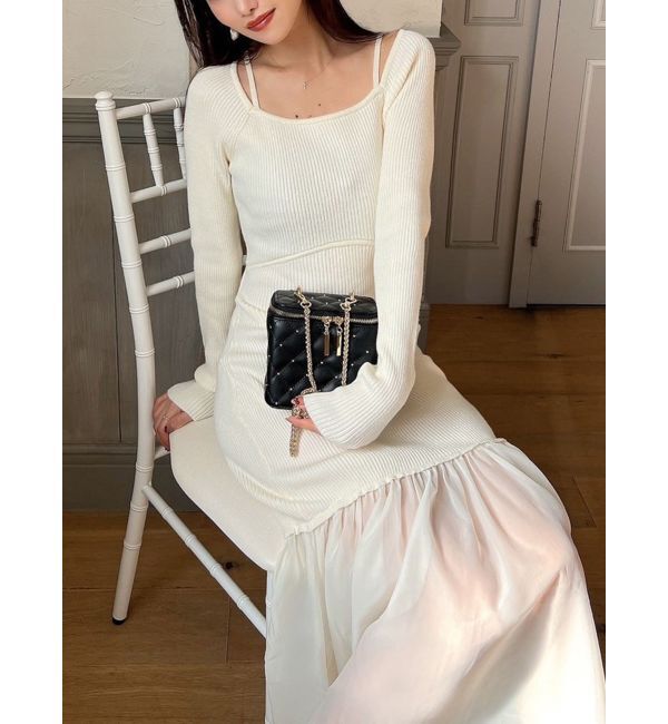 RESEXXY「ヘムシアーマーメイドニットワンピース」|ワンピース|アイボリー