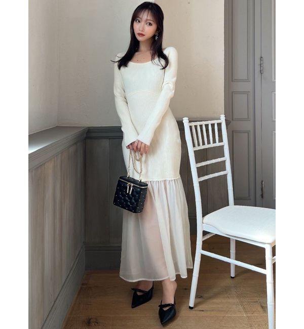 RESEXXY「ヘムシアーマーメイドニットワンピース」|ワンピース|