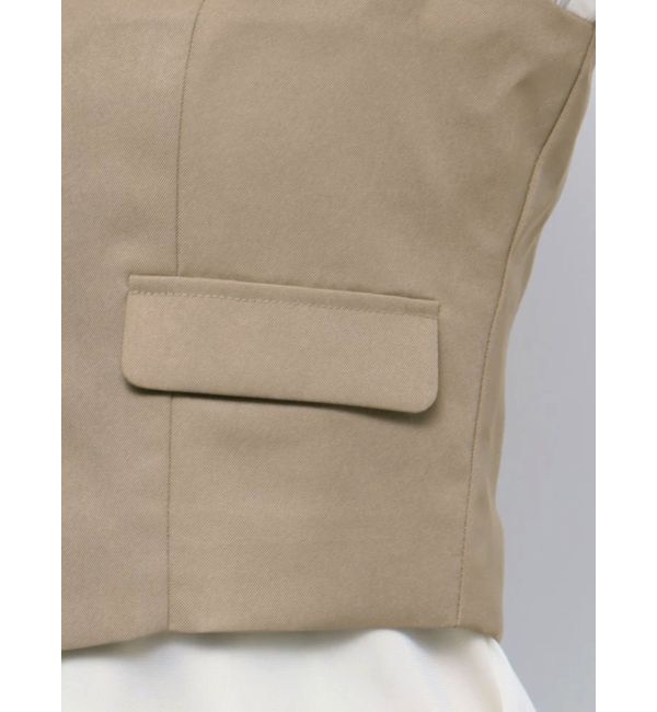 dazzlin「ショートコンパクトベストトップス」|ベスト・ジレ|