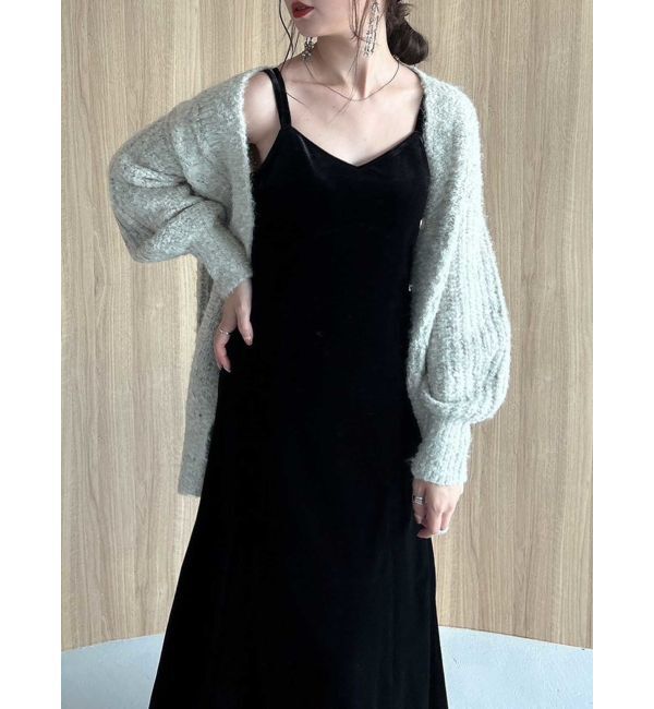 dazzlin「バックレースアップ別珍キャミワンピース」|ワンピース|