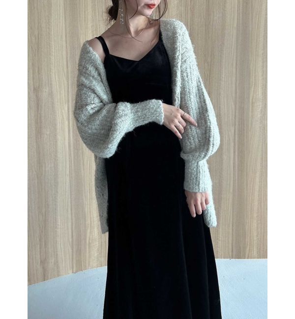 dazzlin「バックレースアップ別珍キャミワンピース」|ワンピース|