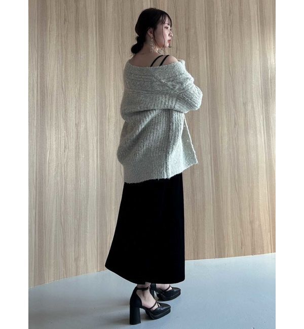 dazzlin「バックレースアップ別珍キャミワンピース」|ワンピース|