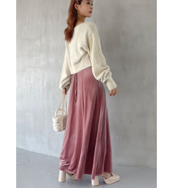 dazzlin「バックレースアップ別珍キャミワンピース」|ワンピース|