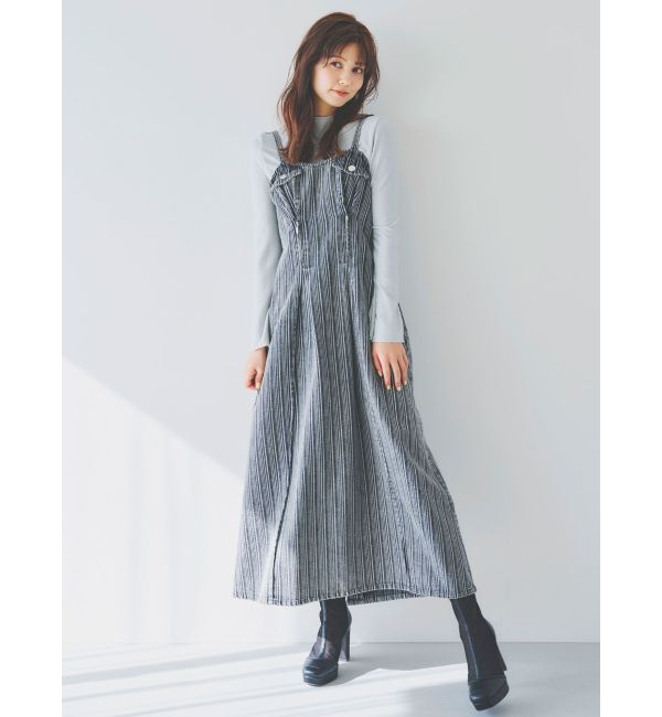 dazzlin「ジップシェイプキャミワンピース」|ワンピース|