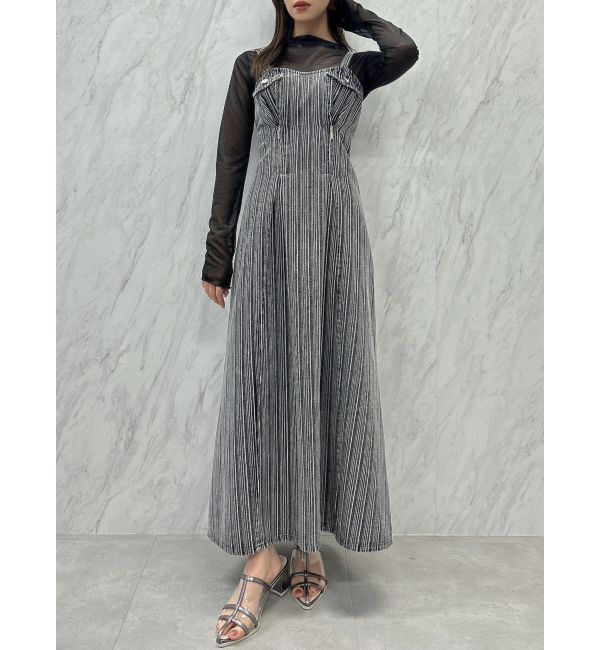 dazzlin「ジップシェイプキャミワンピース」|ワンピース|