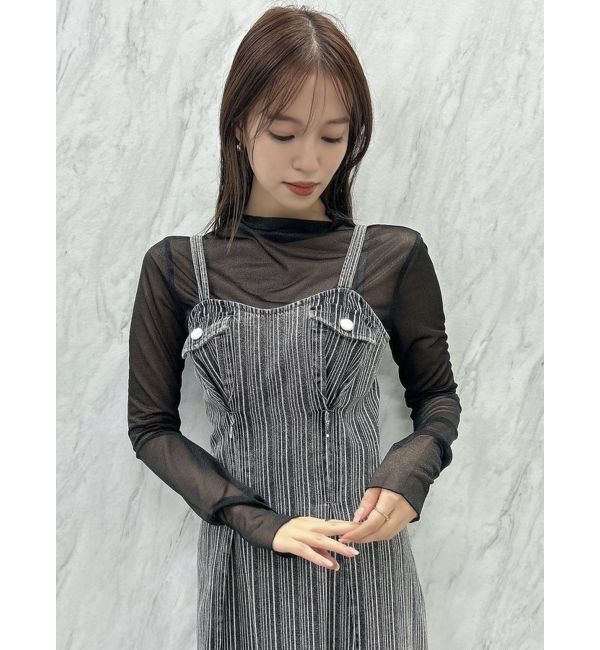 dazzlin「ジップシェイプキャミワンピース」|ワンピース|