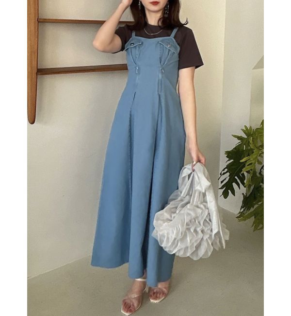 dazzlin「ジップシェイプキャミワンピース」|ワンピース|