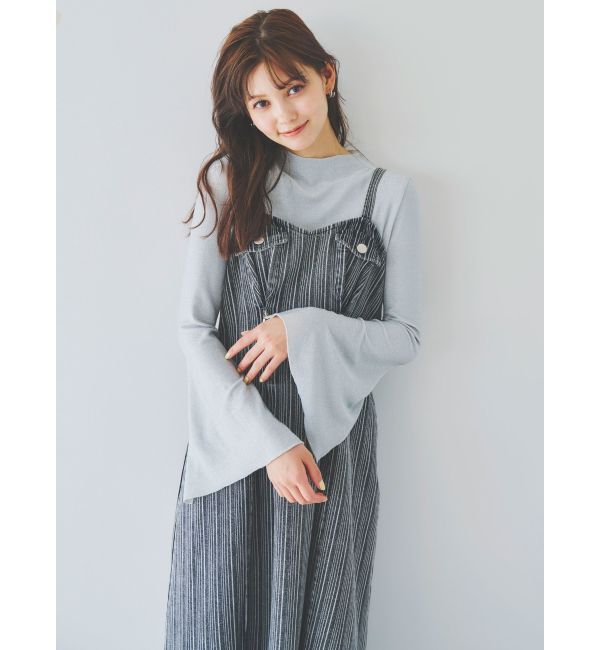 dazzlin「ジップシェイプキャミワンピース」|ワンピース|