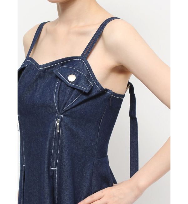 dazzlin「ジップシェイプキャミワンピース」|ワンピース|