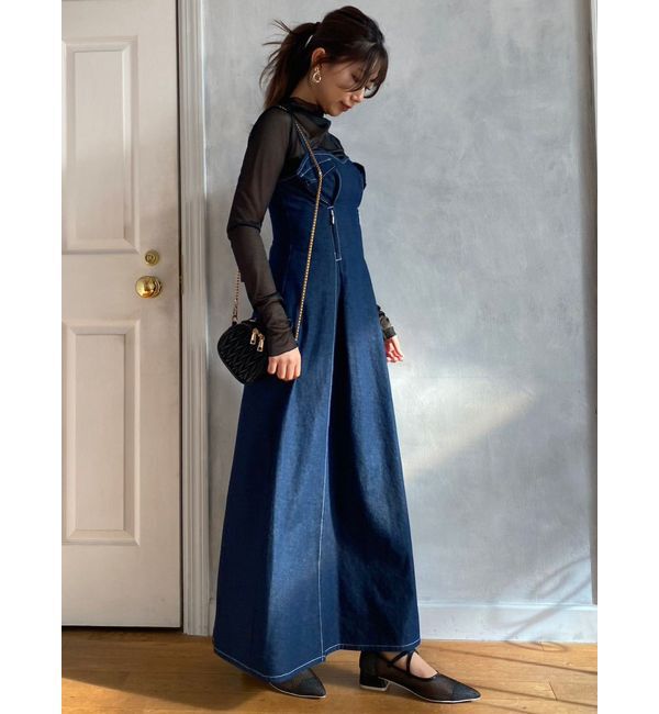 dazzlin「ジップシェイプキャミワンピース」|ワンピース|