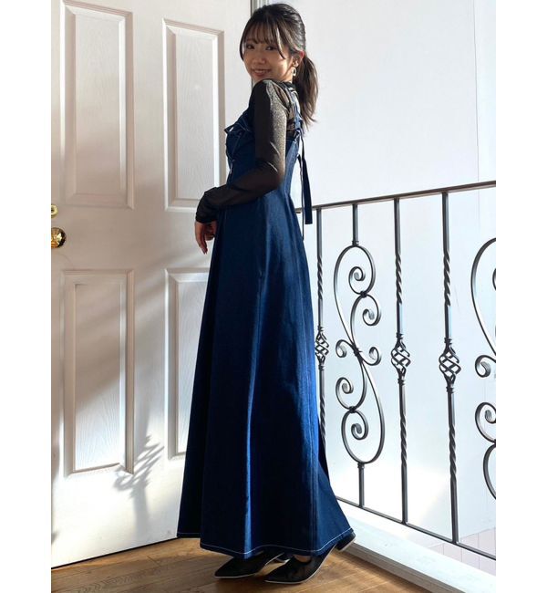 dazzlin「ジップシェイプキャミワンピース」|ワンピース|