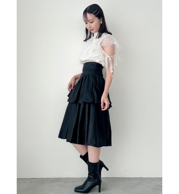 dazzlin「ティアードバルーンミディスカート」|スカート|