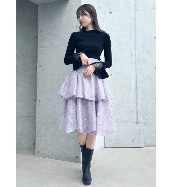 dazzlin「ティアードバルーンミディスカート」|スカート|