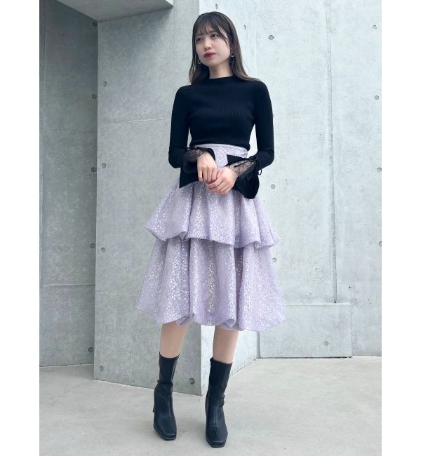 dazzlin「ティアードバルーンミディスカート」|スカート|