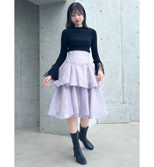 dazzlin「ティアードバルーンミディスカート」|スカート|