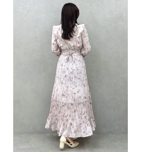 dazzlin「フラワープリーツワンピース」|ワンピース|