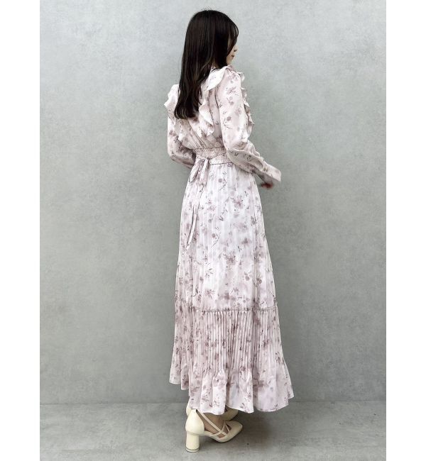 dazzlin「フラワープリーツワンピース」|ワンピース|