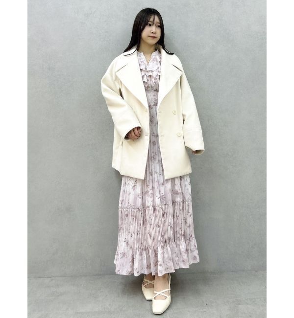 dazzlin「フラワープリーツワンピース」|ワンピース|