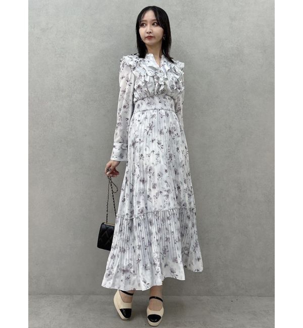 dazzlin「フラワープリーツワンピース」|ワンピース|