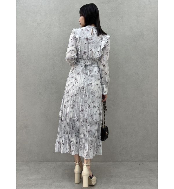dazzlin「フラワープリーツワンピース」|ワンピース|
