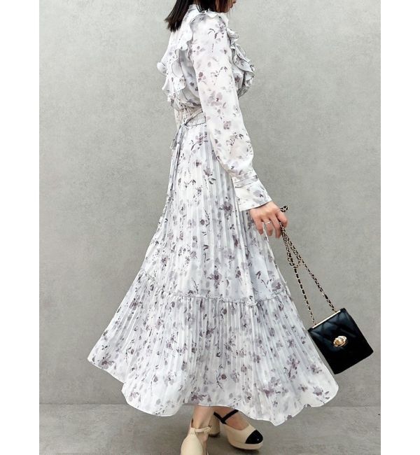 dazzlin「フラワープリーツワンピース」|ワンピース|