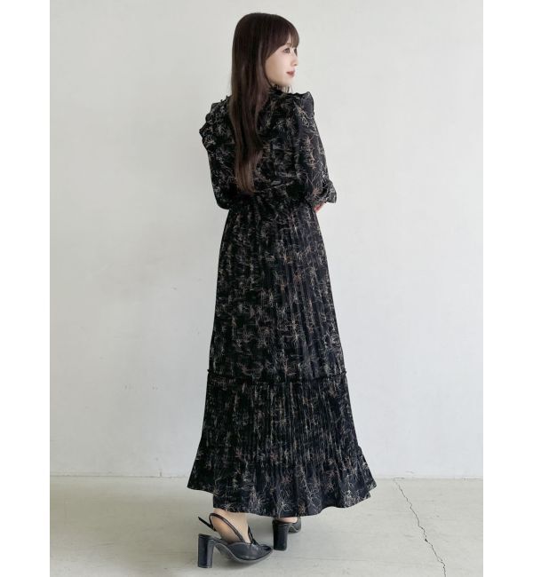 dazzlin「フラワープリーツワンピース」|ワンピース|