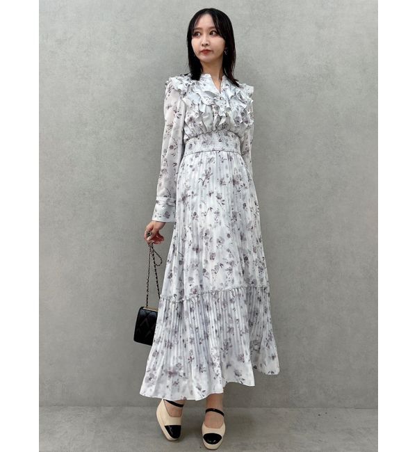 dazzlin「フラワープリーツワンピース」|ワンピース|