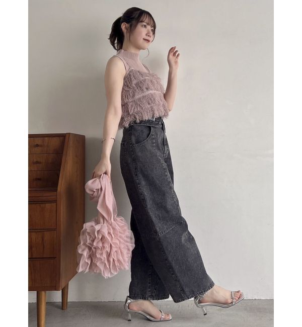 dazzlin「カーブラインデニムパンツ」|デニム|