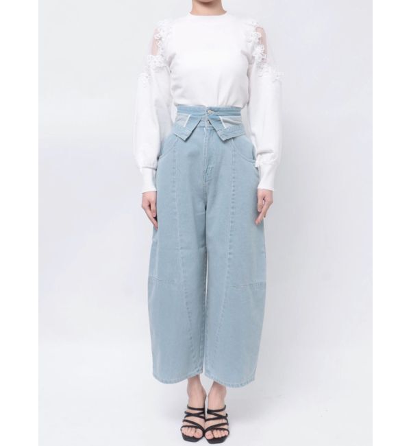 dazzlin「カーブラインデニムパンツ」|デニム|