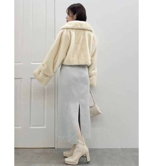 dazzlin「【セットアップ対応】ツイードレイヤードIラインキャミワンピース」|ワンピース|