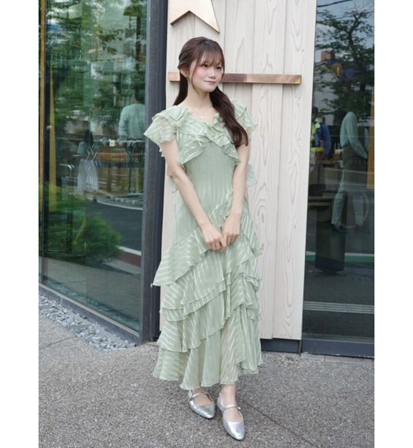 dazzlin「バリエフルイドワンピース」|ワンピース|