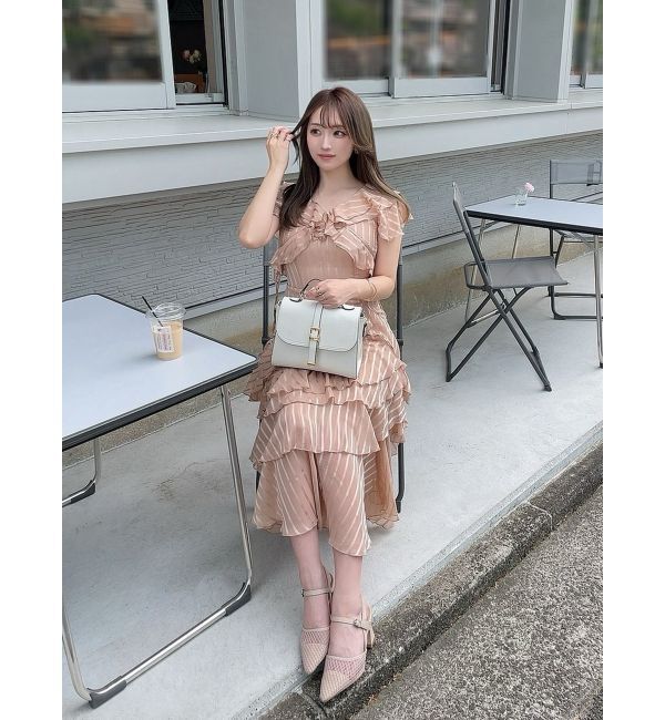 dazzlin「バリエフルイドワンピース」|ワンピース|