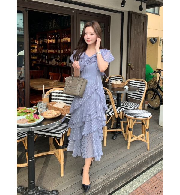 dazzlin「バリエフルイドワンピース」|ワンピース|