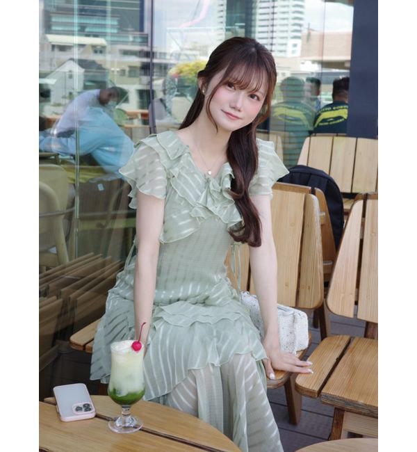 dazzlin「バリエフルイドワンピース」|ワンピース|