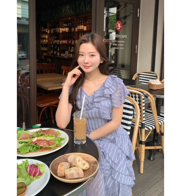 dazzlin「バリエフルイドワンピース」|ワンピース|