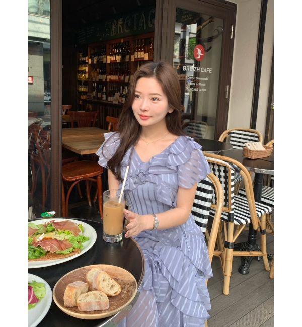 dazzlin「バリエフルイドワンピース」|ワンピース|