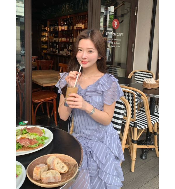 dazzlin「バリエフルイドワンピース」|ワンピース|