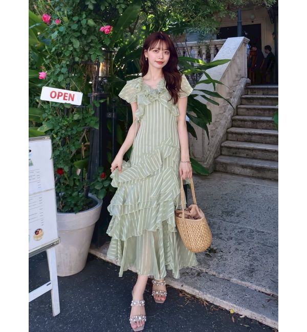 dazzlin「バリエフルイドワンピース」|ワンピース|