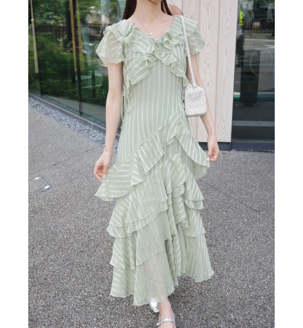 dazzlin「バリエフルイドワンピース」|ワンピース|