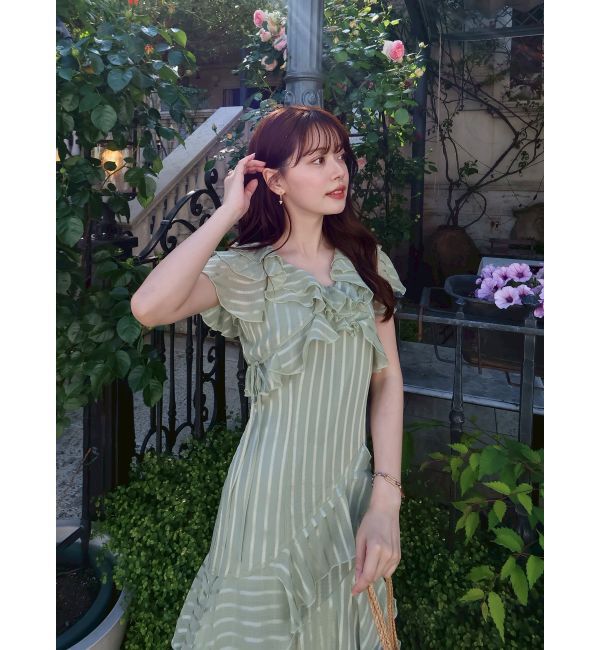 dazzlin「バリエフルイドワンピース」|ワンピース|