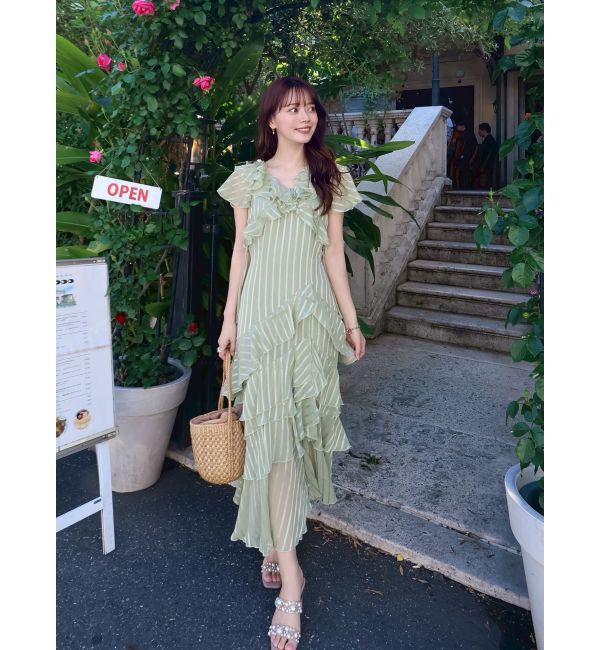 dazzlin「バリエフルイドワンピース」|ワンピース|