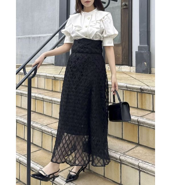 dazzlin「チェックチュールコルセットスカート」|スカート|