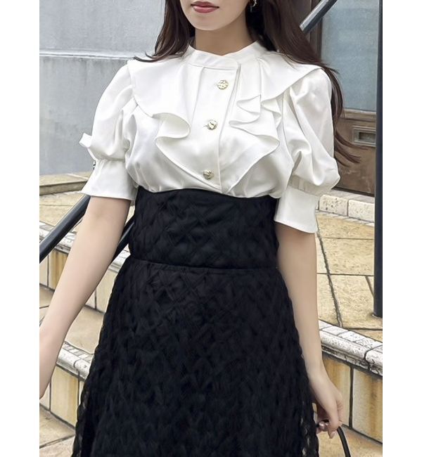 dazzlin「チェックチュールコルセットスカート」|スカート|