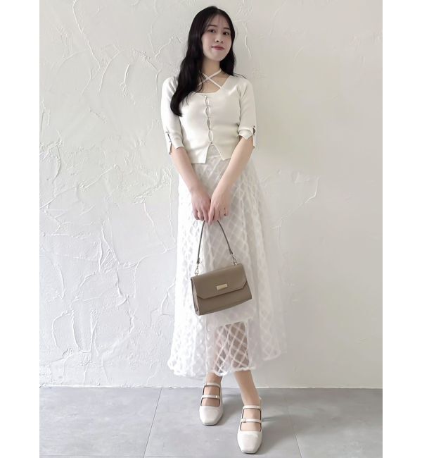 dazzlin「チェックチュールコルセットスカート」|スカート|